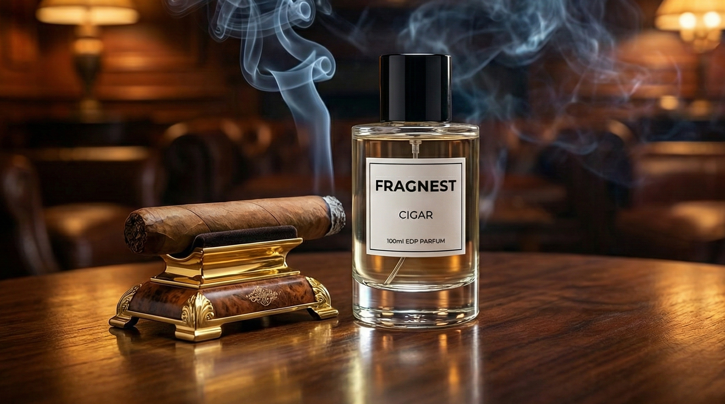 Cigar by FRAGNEST β Signature Smoky Leather Perfume for Men (Eau de Parfum)