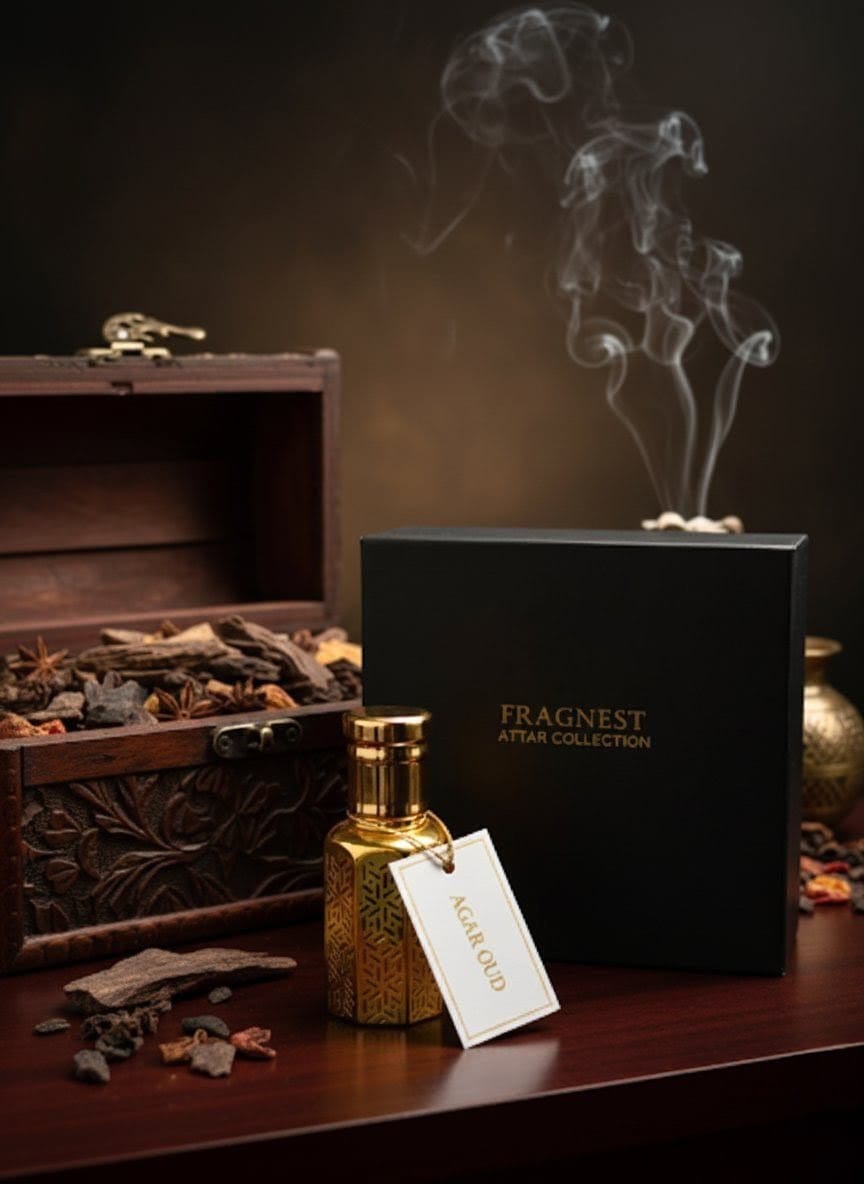 Agar Oud Attar by FRAGNEST Premium Sufi Inspired Oud Attar (Alcohol Free).